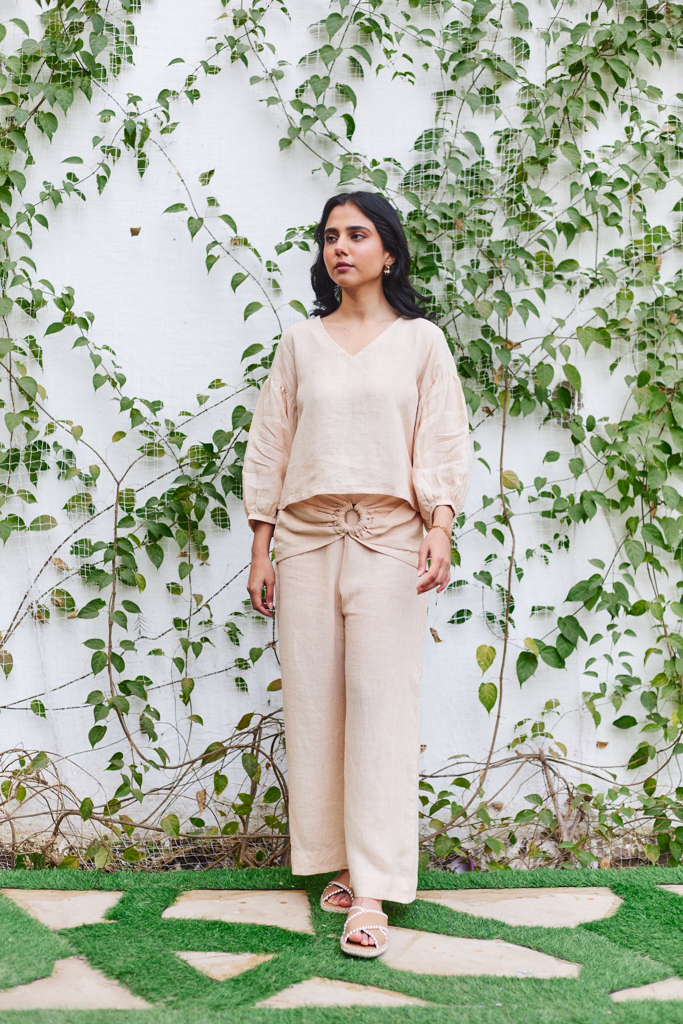 Brick Lane Blouse- Beige