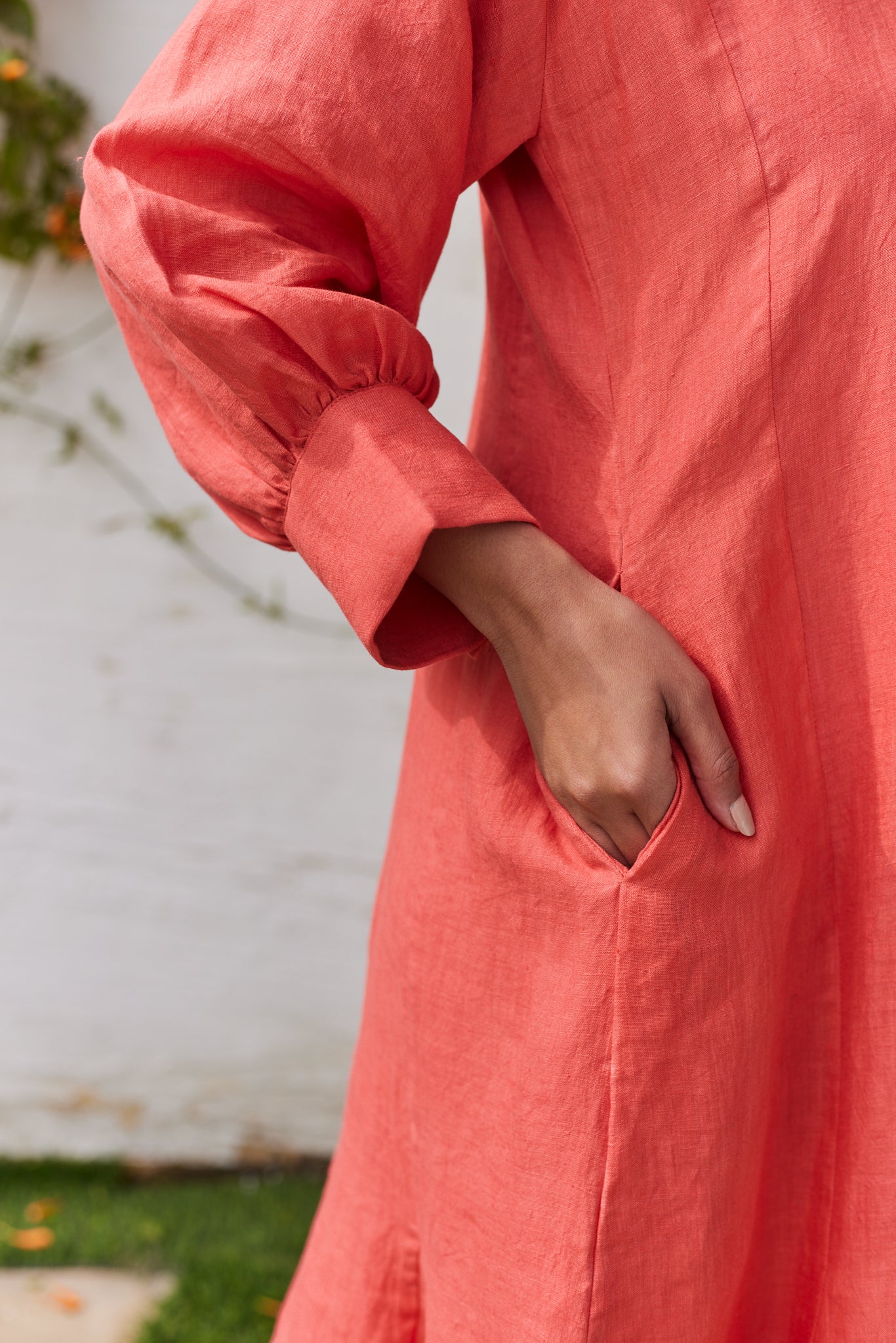 Regent’s Retreat Dress- Coral