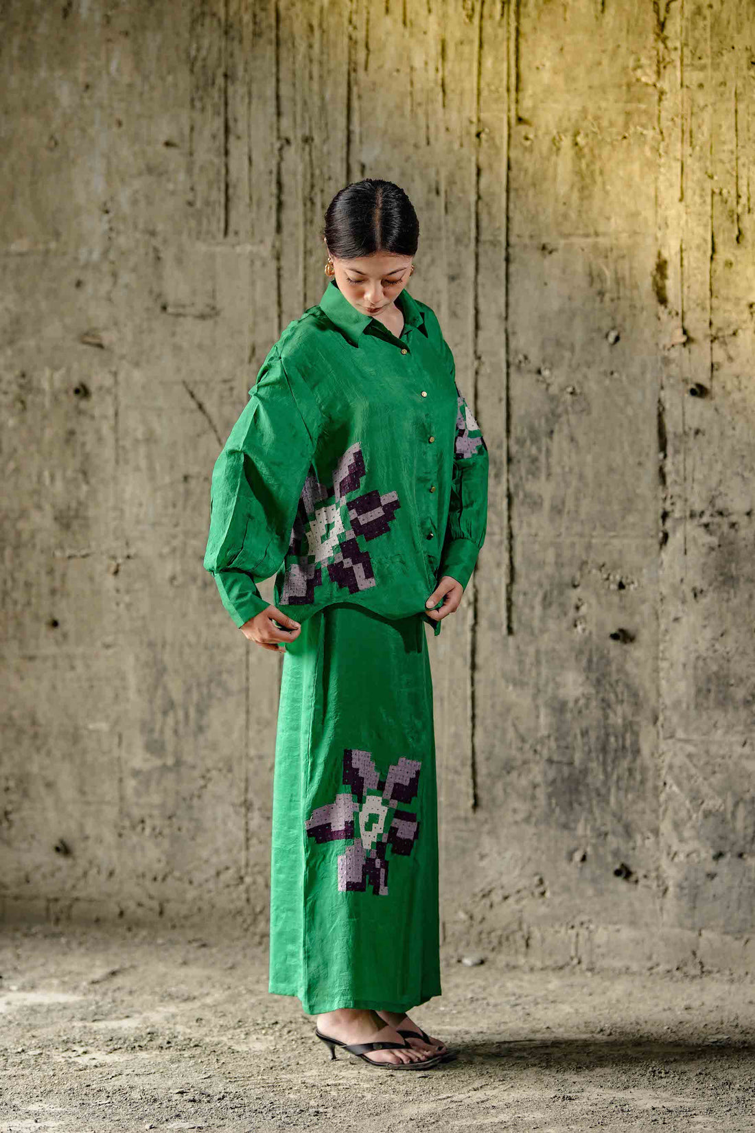 Wildflower Shirt &amp; Skirt Set