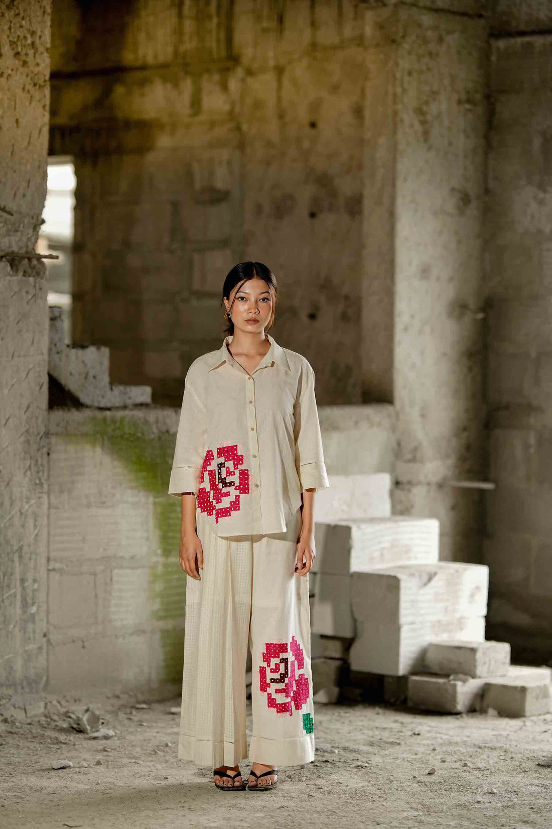 Quiet Bloom Shirt &amp; Pants Set