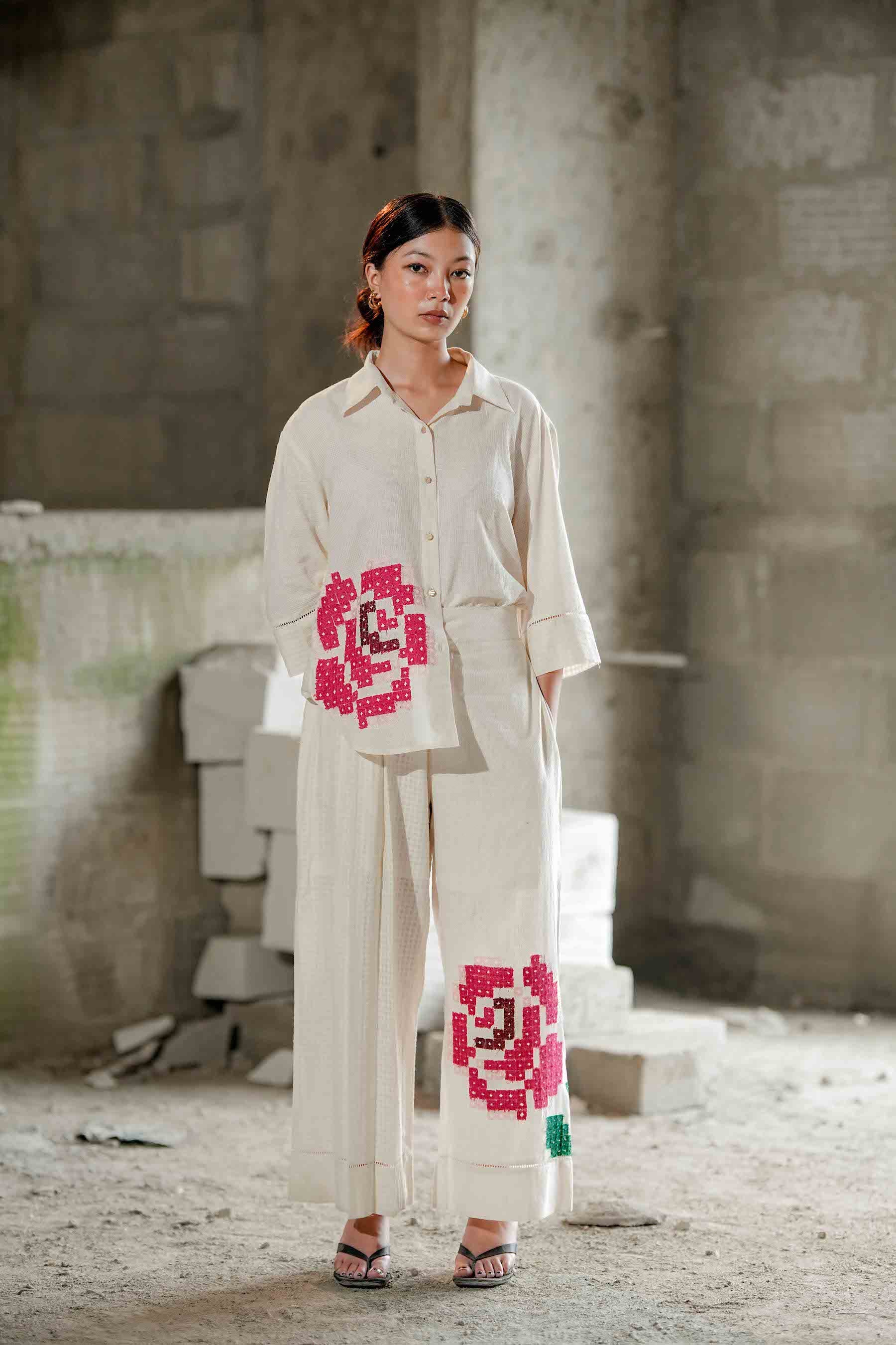 Quiet Bloom Shirt &amp; Pants Set