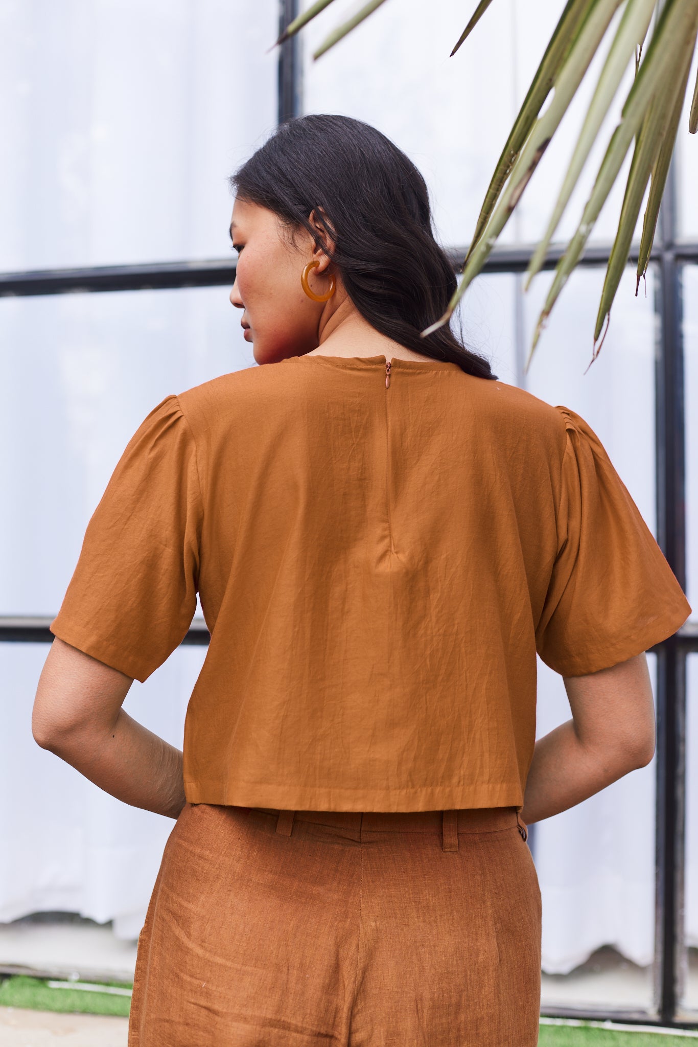 Savoy Summer Top- Brown