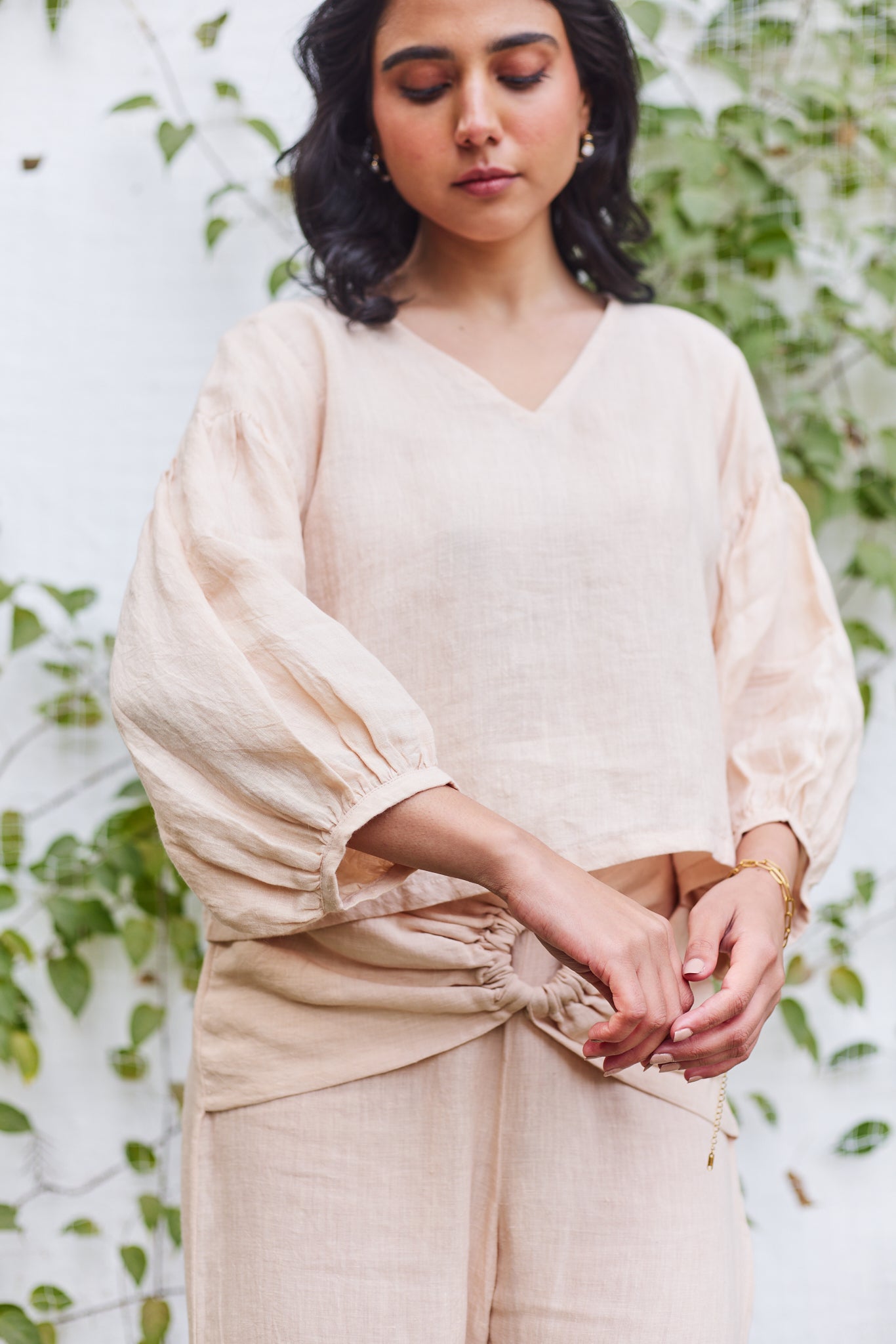 Brick Lane Blouse- Beige