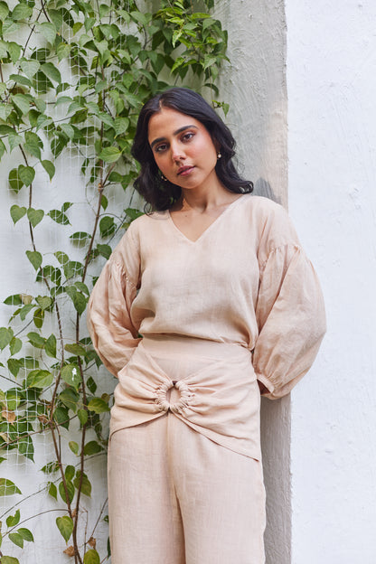 Brick Lane Blouse- Beige