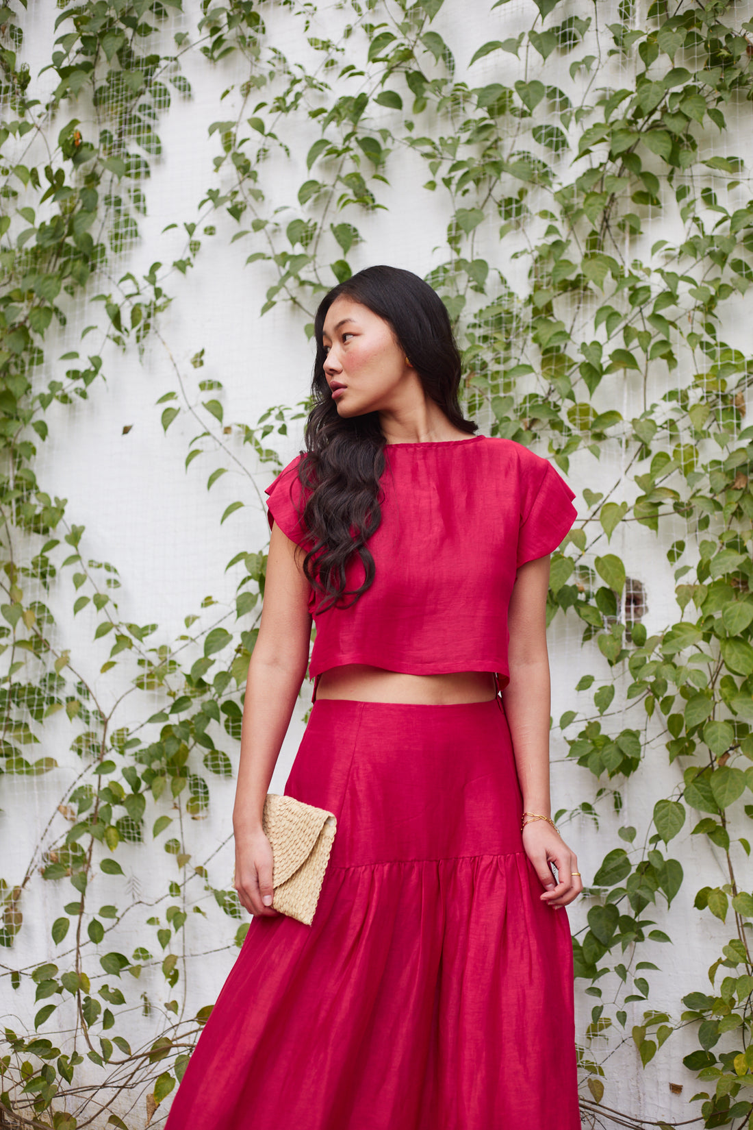 Thames Tide Skirt and Top Set ( Pink )