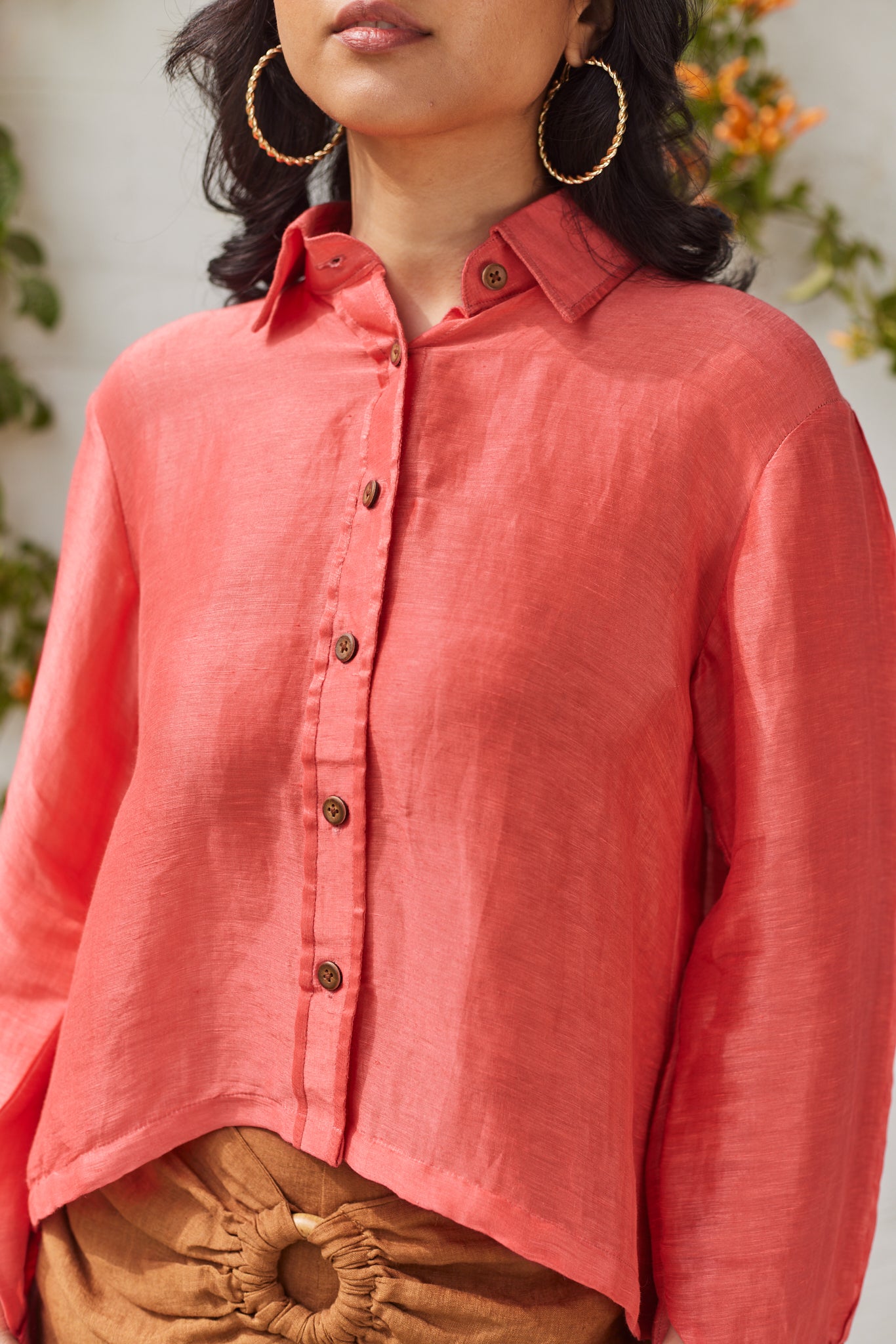 Kensington Glamour Shirt- Coral