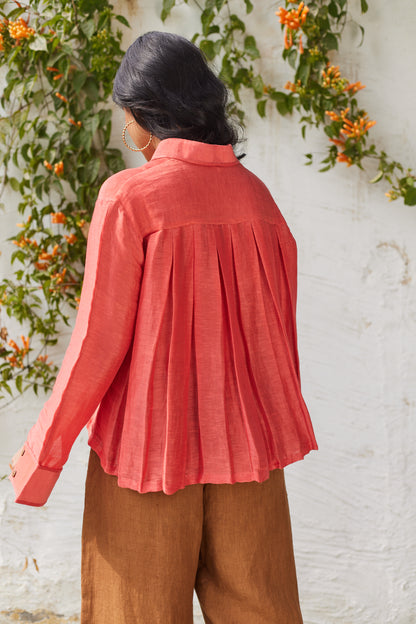 Kensington Glamour Shirt- Coral