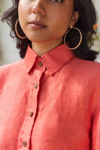 Kensington Glamour Shirt- Coral