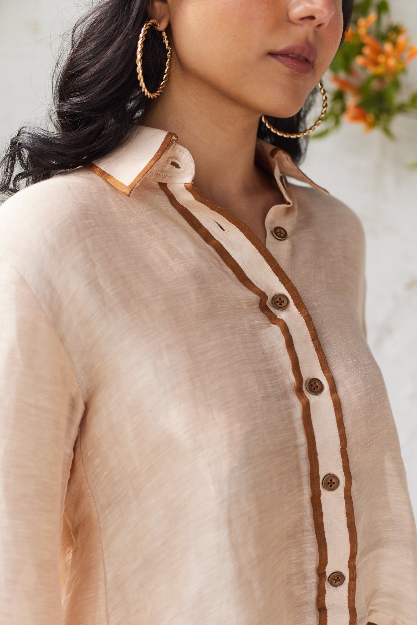 Kensington Glamour Shirt- Beige