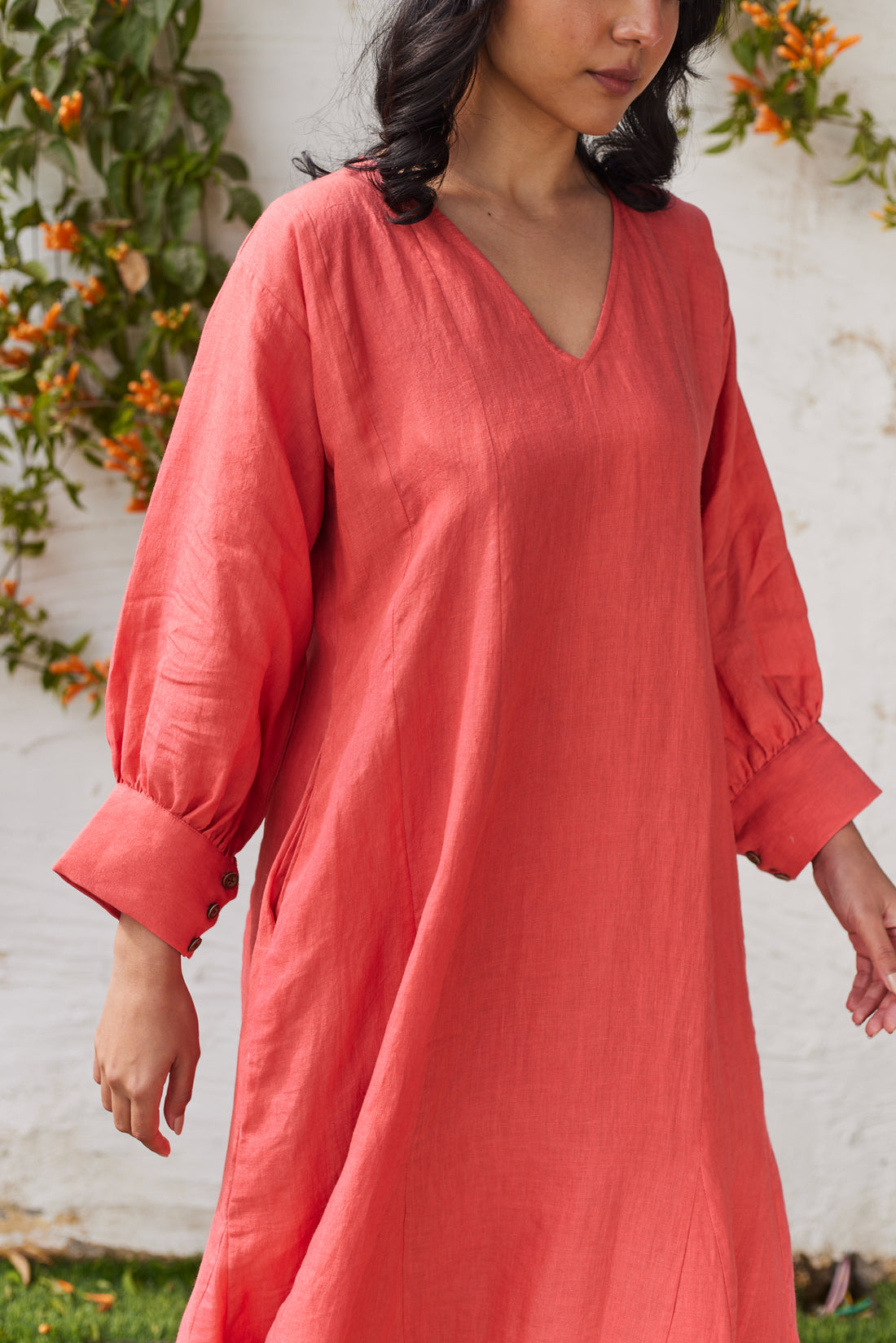 Regent’s Retreat Dress-Coral