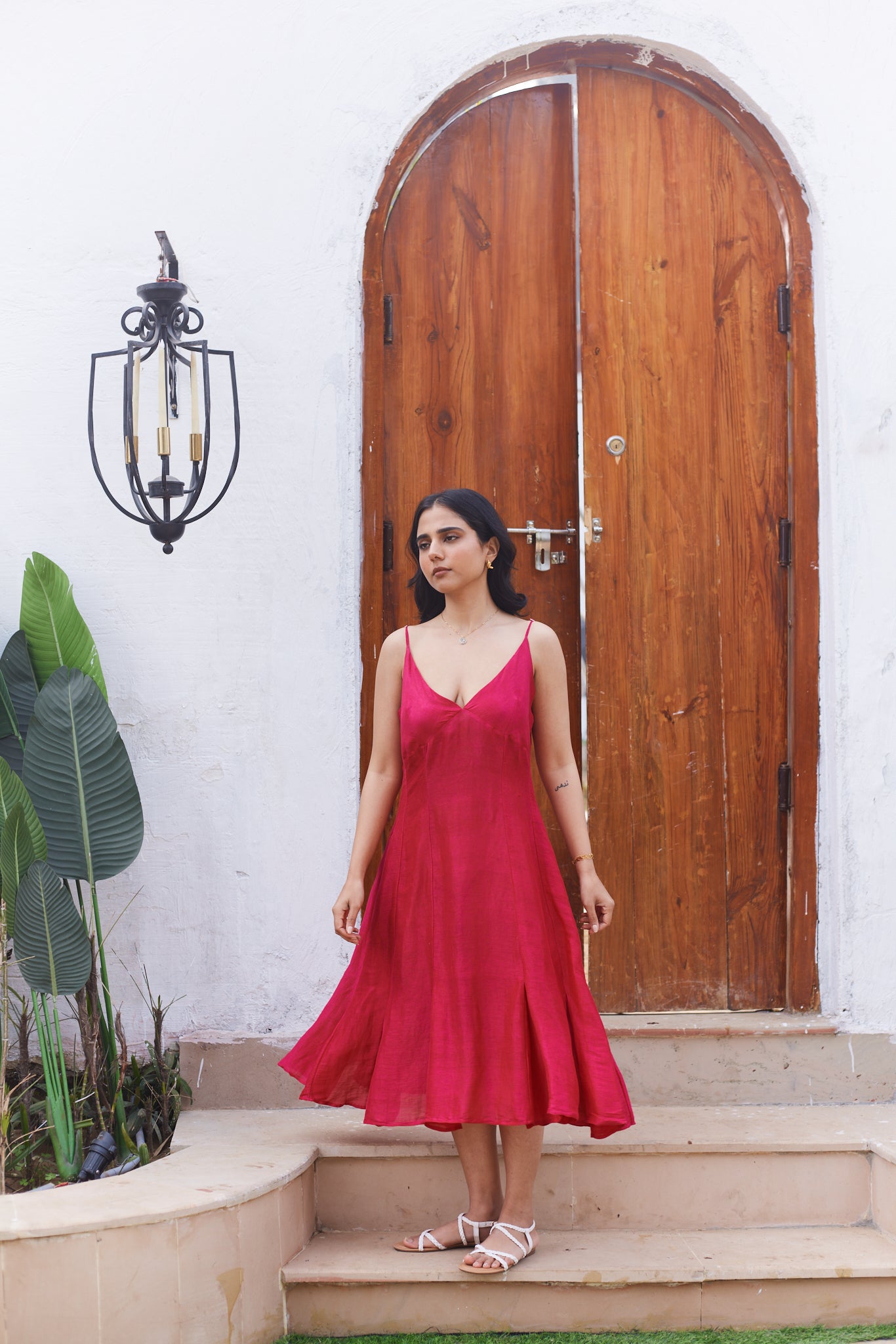 Soho Sunshine Dress- Pink Linen Silk Five Thirty Somewhere Soho Sunshine Dress- Pink Linen Silk Five Thirty Somewhere