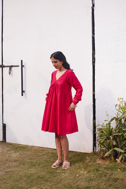 The Shard Shift Dress- Pink