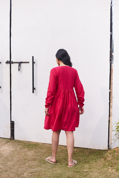 The Shard Shift Dress- Pink